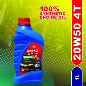 MOTO BLASE 20W50 4T BIKE ENGINE OIL 100% Full Synthetic Heavy Duty ...