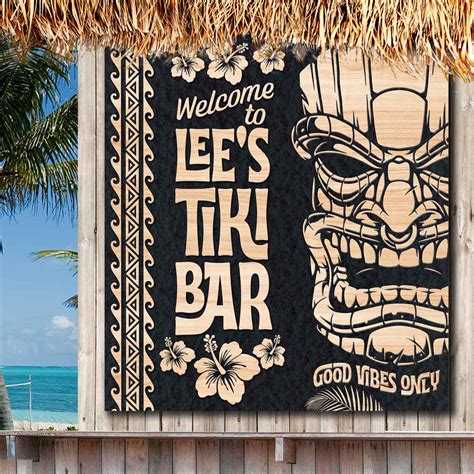 Homemade Tiki Signs