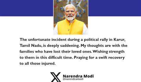 PM condoles loss of lives in an unfortunate incident during a political ...