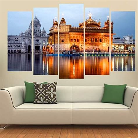 KYARA ARTS Wood Framed Abstract wall Painting, Multicolour, 50 x 30 ...