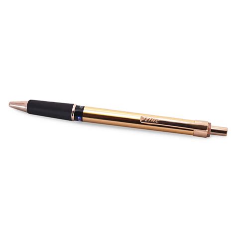 Linc Signetta Gold Retractable Ball Pen (Blue Ink, Pack Of 5 ...