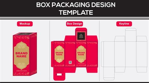 Perfume box packaging design | Premium Vector