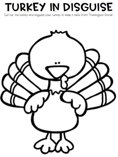 Free Printable Disguise A Turkey Template - Content Calendar Template