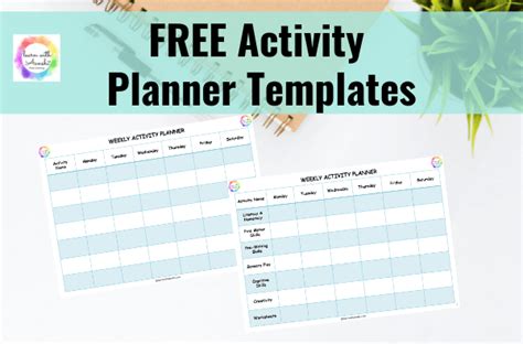 Image result for Printable Activity Planner