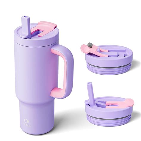 ENCOOL 32 oz Tumbler with Handle and Flip Straw, 100% Resistant Tumbler ...