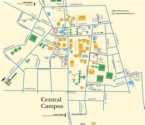 University Of Delaware Map