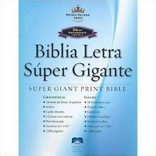BIBLIA DE LETRA SUPER GIGANTE (18 pts) PIEL CON | Ubuy India