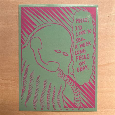 【STICKER】TETSUNORI TAWARAYA｜Long Feces Sticker | twelvekyoto