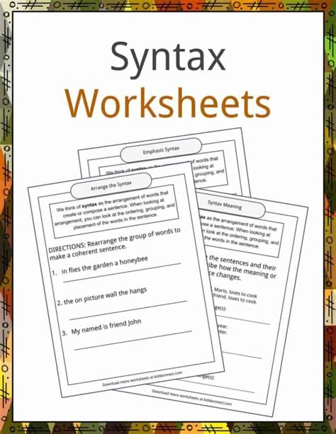 Image result for Syntax Exercises