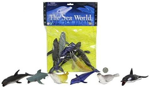 Kandy Toys 6 Pack Sea World Wonder Sealife Shark Killer Whale Dolphin ...