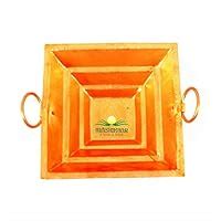 Buy Himshikhar Copper Havan Kund for Hindu Ritual Yagna (Brown_15 x 15 ...