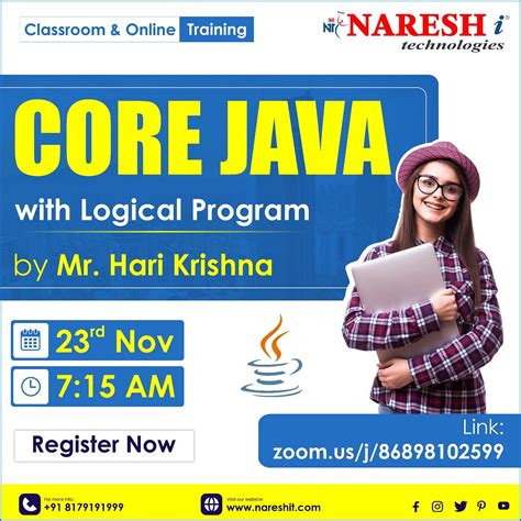 Image result for Naresh It Core Java Training Online