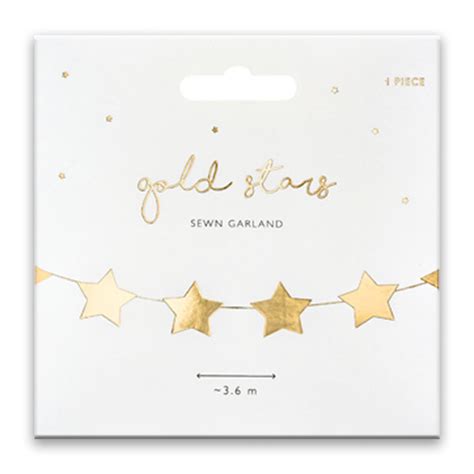 Gold Star Paper Garland - 3.6m (1)