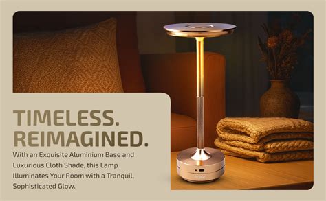 Rosha Zenith Wireless Aluminium LED Table Lamps with Modern Cool ...