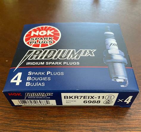 NGK 6988 Iridium IX Spark Plug BKR7EIX-11 - Pack of 4 | eBay