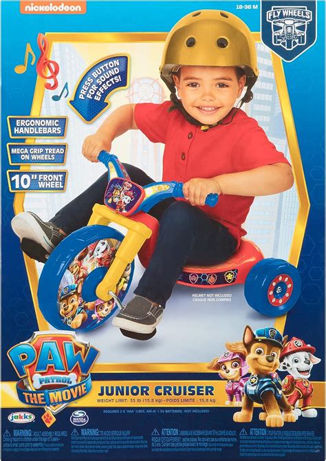 Buy Paw Patrol Movie Ride-On 10 Fly Wheels Junior Cruiser Tricycle with ...
