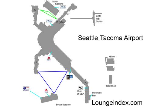SEA: Seattle Airport Guide - Terminal map, airport guide, lounges, bars ...
