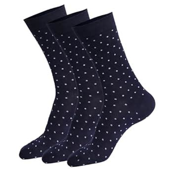 URBAN RABIT Bamboo Polka Dots Socks For Men, Formal Full Length, Odour ...