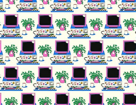 Retro Computer Pattern 的图像结果