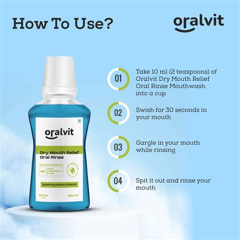 Buy ORALVIT ORAL RINSE DRY MOUTHWASH| PREVENTS BAD BREATH | 300ML MINT FLAVOUR Online & Get Upto ...