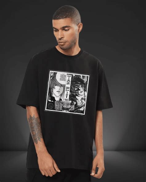 Front Death Note Black Oversized Tshirt – TBS-THEBARGAINSTREET