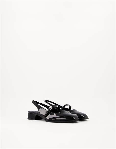 Block heel slingback Mary Janes - Women | Bershka