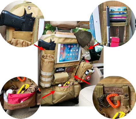 Vviitop Upgrade Tactical MOLLE Car Back Seat Organizer With India | Ubuy