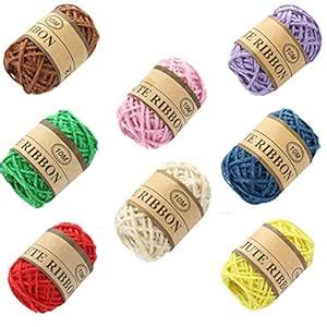 Samvardhan Natural Colorful Jute Twine Jute Ribbon for Decoration for ...
