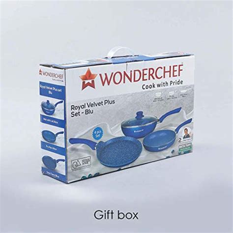 Wonderchef Royal Velvet Plus Induction Base Aluminium Nonstick Cookware ...