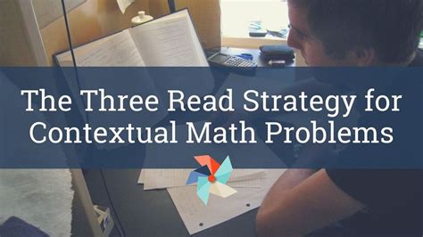 Image result for 3 Read Strategy Math