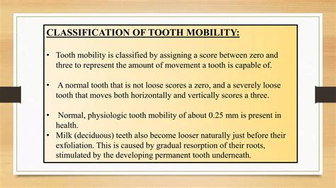 Dental mobility | PPTX