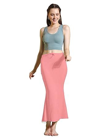 Amazon Brand - Anarva Lycra Saree Shapewear Petticoat for Women, Cotton ...