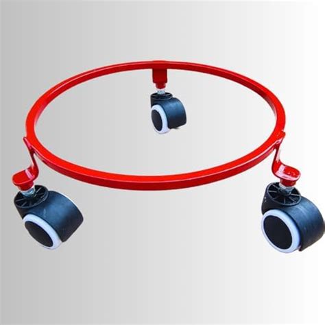 GOLWYN Plastic Easily Movable LPG Cylinder Trolley Stand with Wheels ...