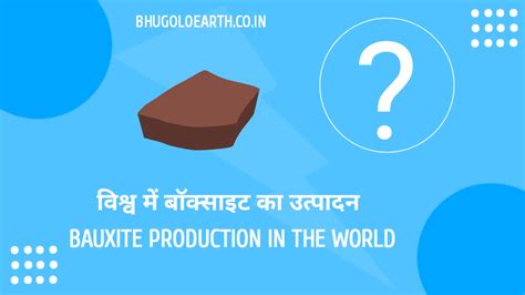 विश्व के प्रमुख बॉक्साइट उत्पादक क्षेत्र | major bauxite producing ...