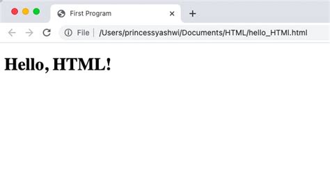 Image result for HTML First Code