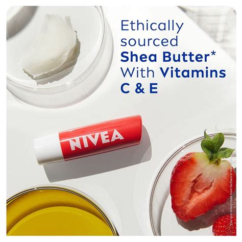 NIVEA Strawberry Shine Lip Balm 4.8g - NIVEA India