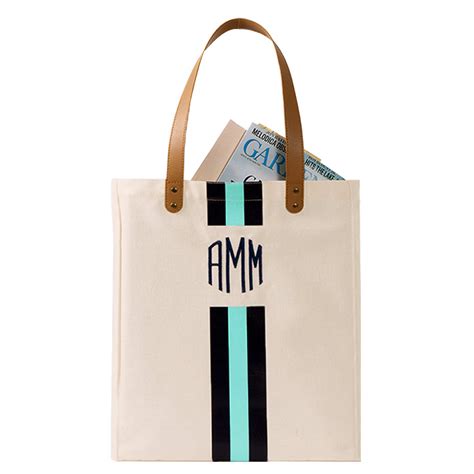 Monogrammed Canvas Bag - Marleylilly