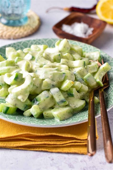 Cucumber Yogurt Salad - Sweet As Honey