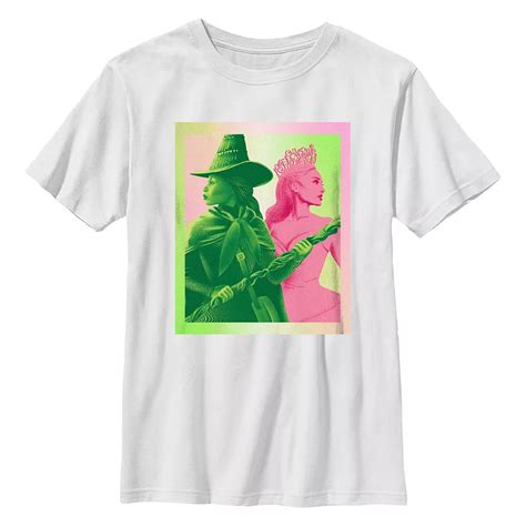 Boys 6-20 Wicked Elphaba And Glinda Profile Portrait Graphic Tee