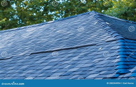 Close Up of Blue Roof Shingles. Generative AI Stock Illustration ...