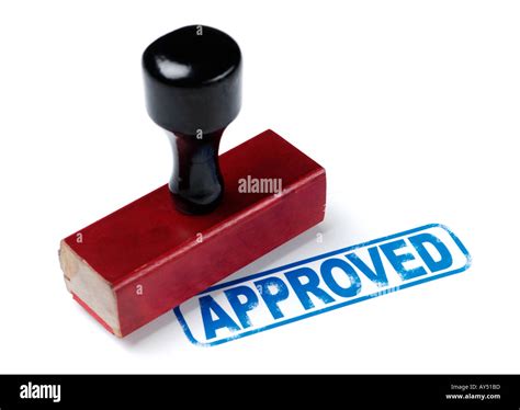APPROVED rubber stamp Stock Photo - Alamy