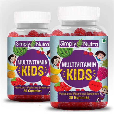 Simply Nutra Multivitamin Gummies for Kids and Adults with All ...