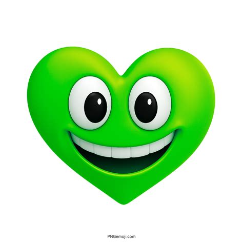 Green Heart Emoji PNG 3D ClipArt Collection » PNGemoji.com