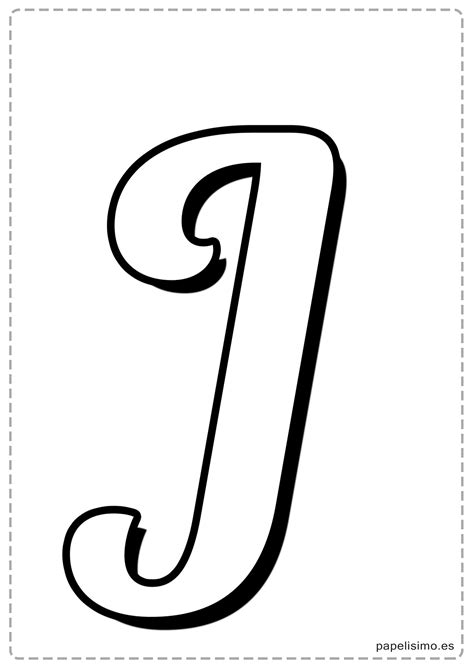 J-letra-imprimir-mayuscula-cursiva-caligrafica - Papelisimo