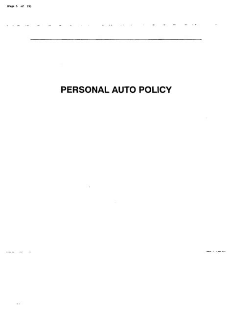 Image result for Example of PA Auto Insurance Policy