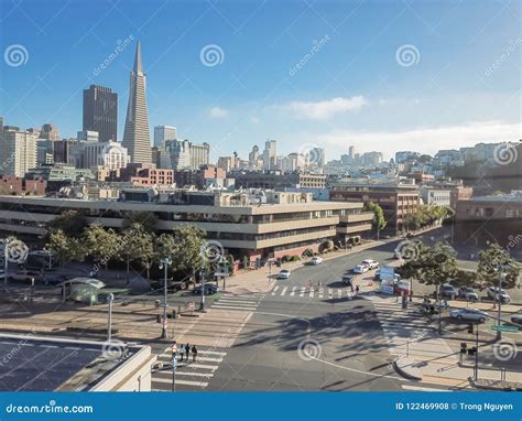 Aerial View San Francisco Financial District and Jackson Square Stock ...
