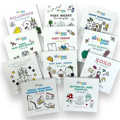 Mega Mini Coloring Book Bundle, 17-Pack - A Brighter Year