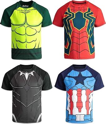 Marvel Avengers 4 Pack Cosplay Athletic T-Shirts India | Ubuy