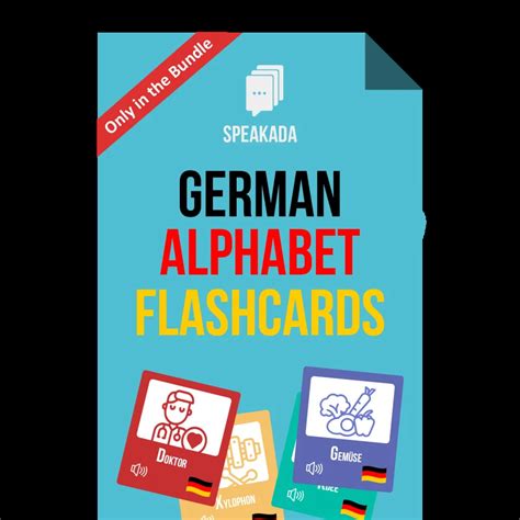 German Alphabet Flashcards to Learn German Now – SPEAKADA