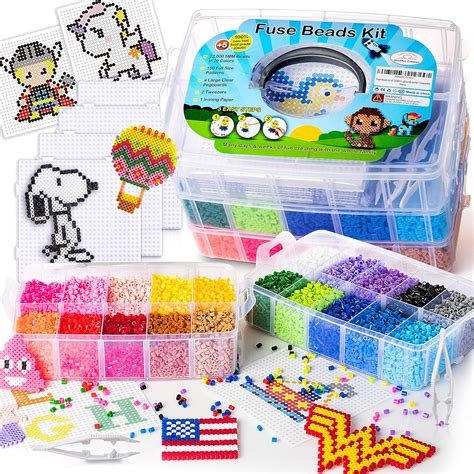 Amazon.com: XXL Fuse Beads kit, Melty Melting Beads for Kids Crafts ...